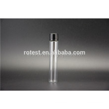 flat bottom glass test tube with screw cap